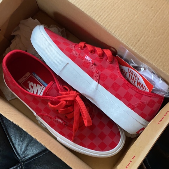 Vans Authentic Pro Red Reflective Checkered ultra cushion HD sz 4.5m/6.5m - Picture 4 of 6